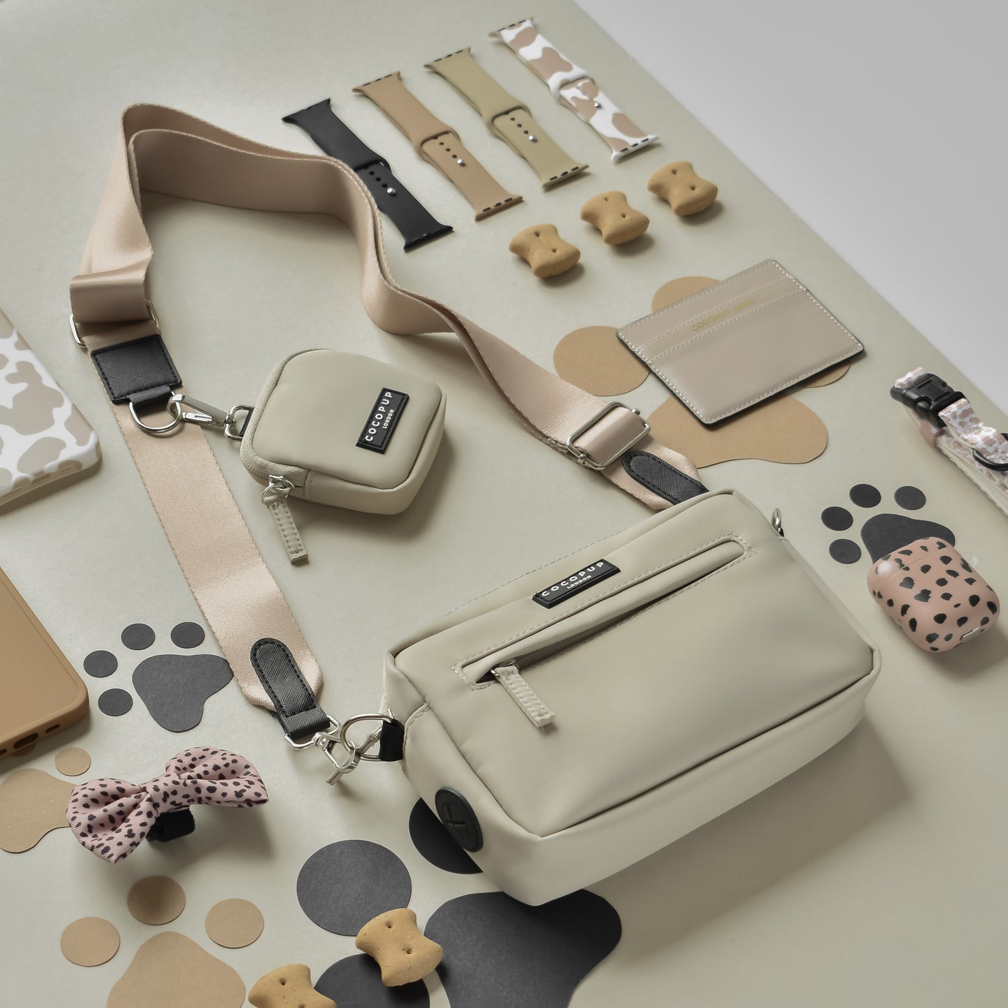 Cocopup Barking Mad Bag Bundle - Caramel Latte