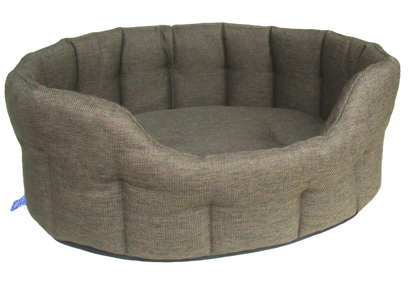 P&L Premium Oval Drop Fronted Heavy Duty Basket Weave Softee Beds