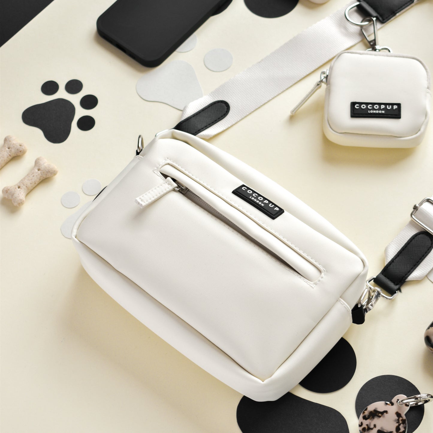 Cocopup Dog Walking Bag - Oyster White