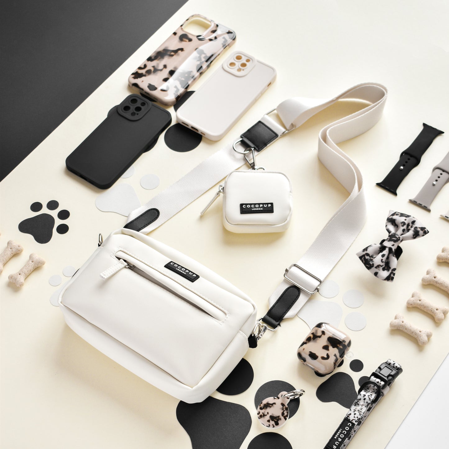 Cocopup Dog Walking Bag - Oyster White