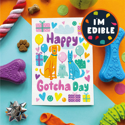 Happy Gotcha Day - Scoff Edible Card