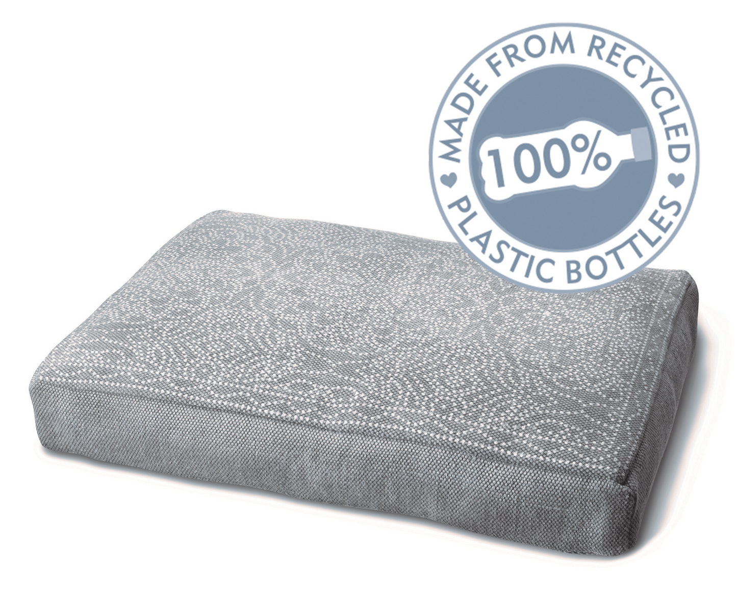 PET BED - DOT FLORAL GREY