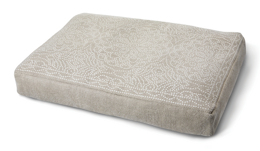 PET BED - DOT FLORAL NATURAL